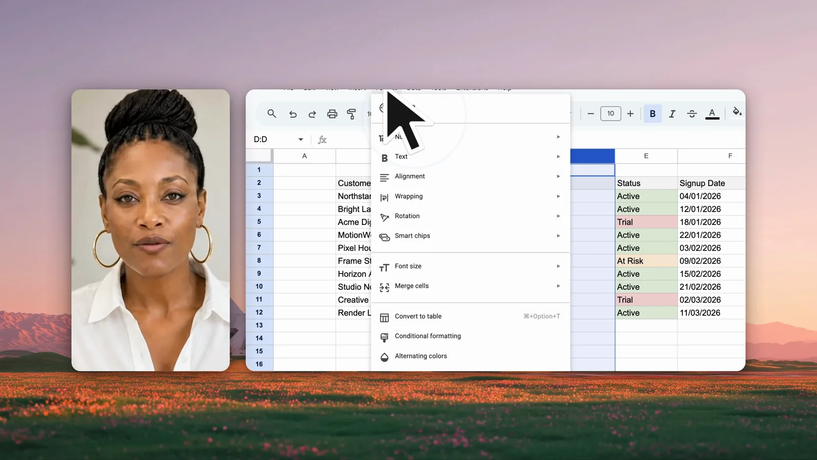 A recorded update shared in place of a meeting.