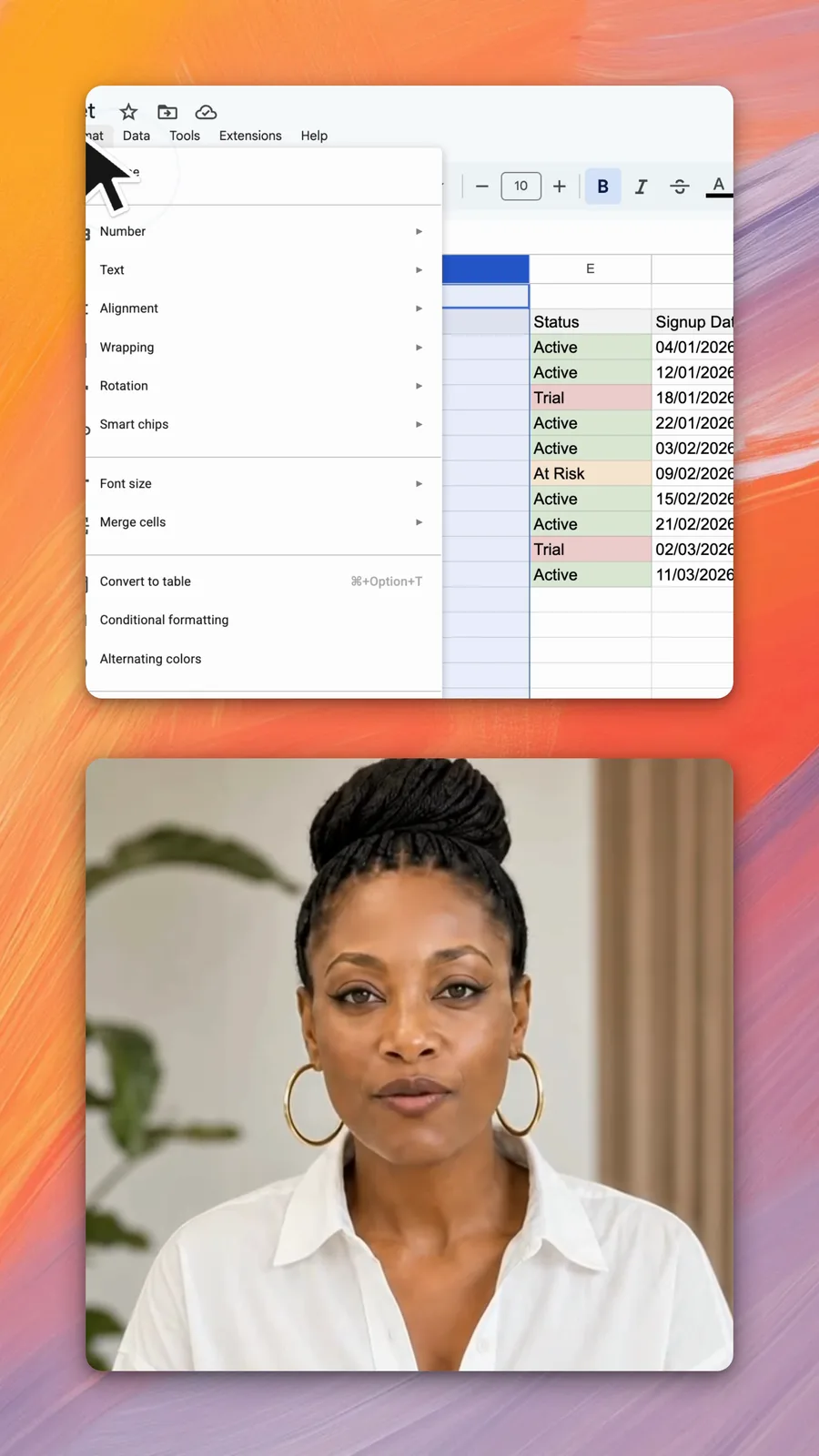 A second tall mobile recording with a dark layout.